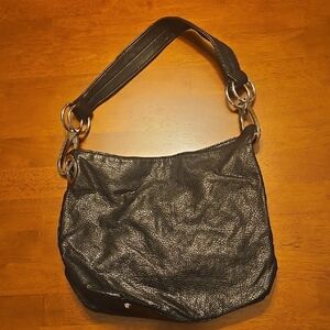 Black Leather Shoulder Bag